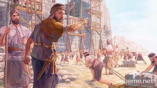 Imagen del personaje biblico Nehemías, el Líder, del Antiguo Testamento