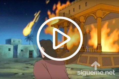 Ilustracion de la serie animada Sodoma y Gomorra La Historia De Abraham