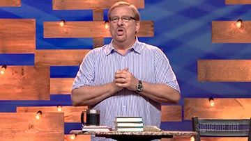 El pastor Rick Warren predicando sobre la fe